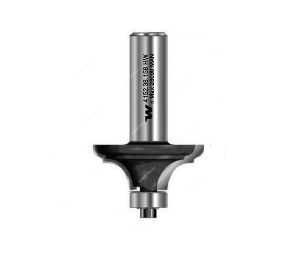 Witox French Traditional Table Router Bit W/ Ball Bearing, 4152.38.158, TC, 38.1 x 15.9MM