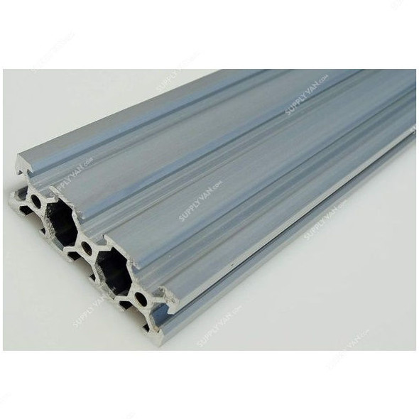 Extrusion Profile, 2080V, 20 Series, T-Slot, Aluminium, 8 Slots, 2000MM, Silver, PK4