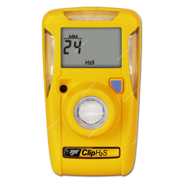 Honeywell Gas Detector Monitor, BW C2-H, H2S, Yellow