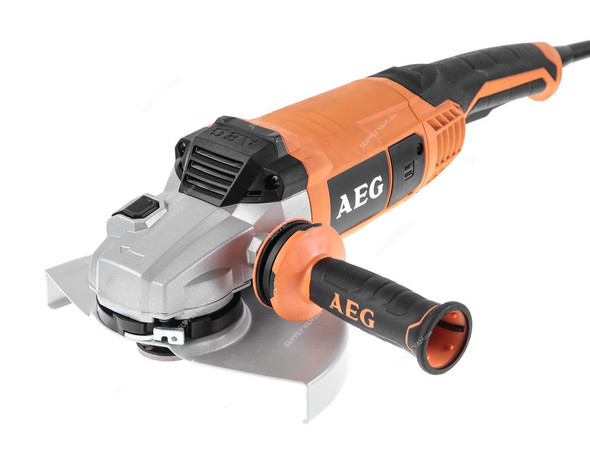 AEG Angle Grinder, WS24-230V, 2400W, 230MM, L, Black and Orange