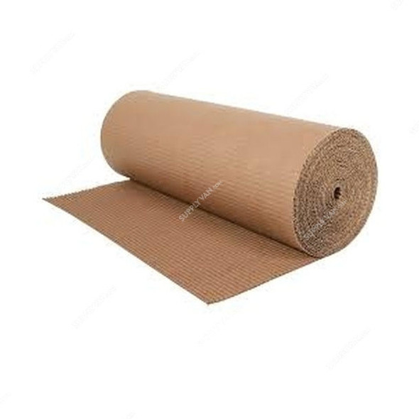 Corrugated Paper Roll, 1.5 Mtrs, Brown, 20KG