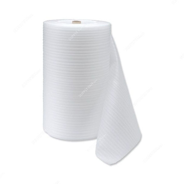 Foam Roll, Polyethylene, 2MM Thk, 150CM Width, 6 Kg, White