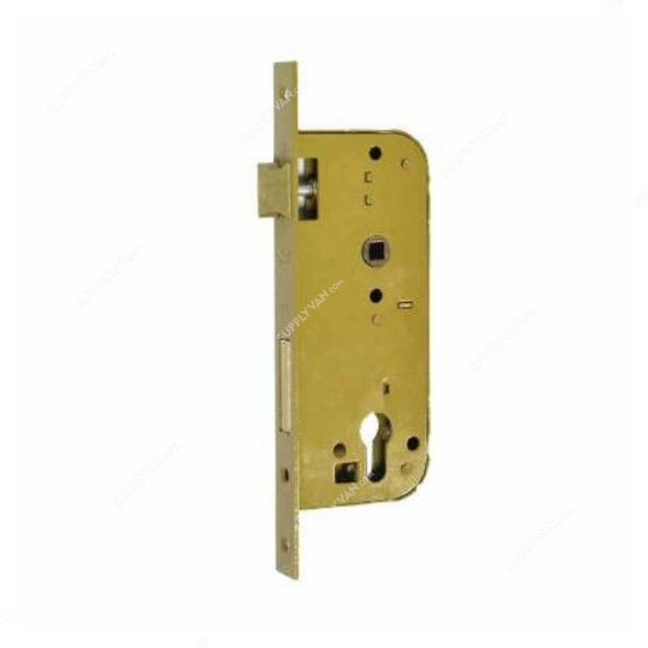 Tuf-Fix Mortise Door Lock, 11T9011-45YP, Brass Plated Steel, 45 x 85MM, Yellow