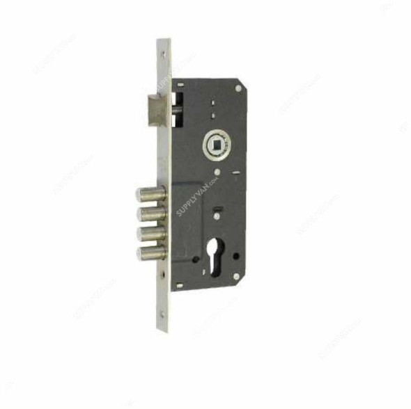 Tuf-Fix Mortise Door Lock, 11T95-4R, Nickel Plated Steel, 45 x 85MM, Black