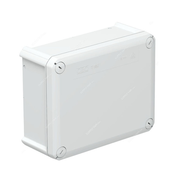 OBO Junction Box, OBO2007271, T1600E, Polypropylene, IP66, Light Grey