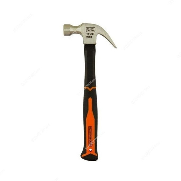 Black and Decker Claw Hammer, BDHT51396, 0.45Kg