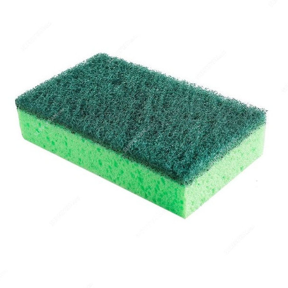 Vileda Dish Washing Scourer, VLSC155641, Ultra Fresh, Foam, Green, PK2