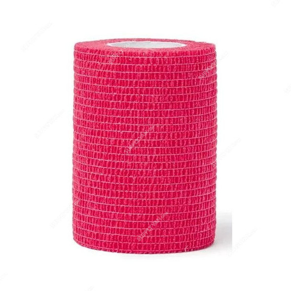 3W Self-Adhesive Athletic Wrap, NO-65, 7.5CM Width x 4 Mtrs Length, Red