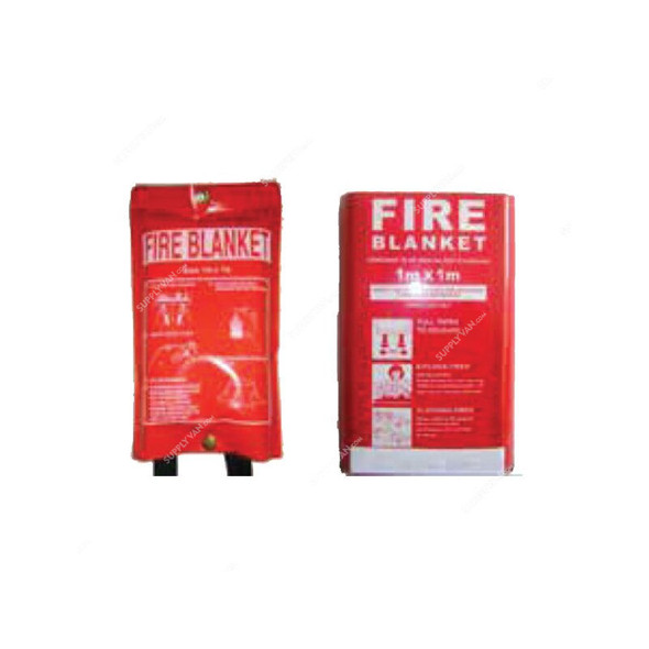 3W Fire Blanket, 3W-8380, 1.5 x 1.8 Mtrs, Red
