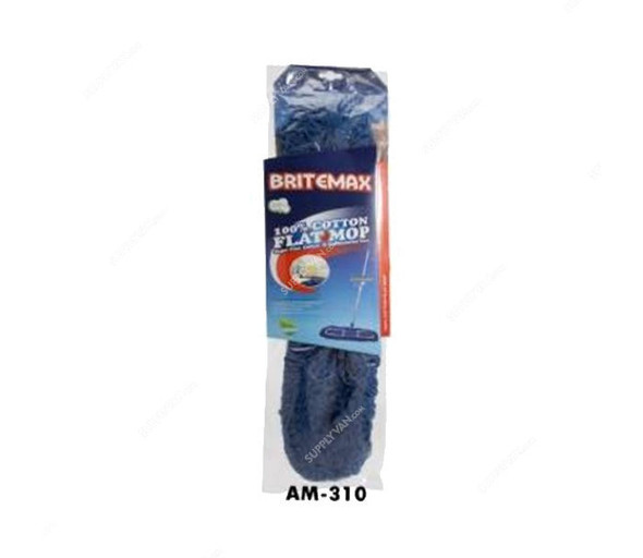 Britemax Airport Mop, AM-310-M3, Cotton, M3, Silver and Blue