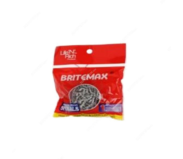 Britemax Scrubber, BM 274, Stainless Steel, Silver