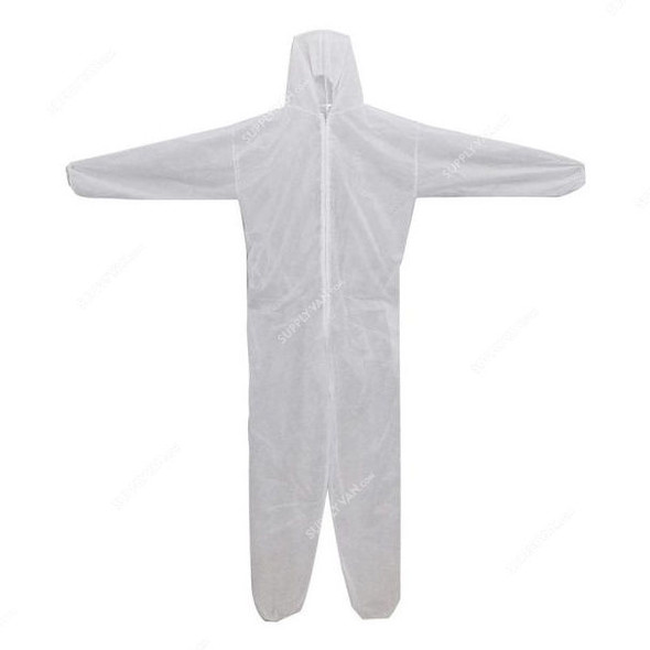 Disposable Coverall, M, White