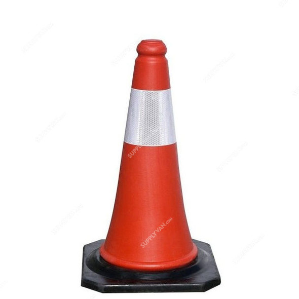 Tarffic Cone, 1 Mtrs, White and Orange