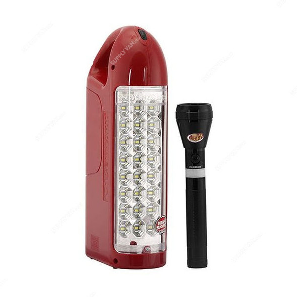 Olsenmark Emergency Lantern With Flashlight, OMEFL2620, 220-240V, 2000mAh