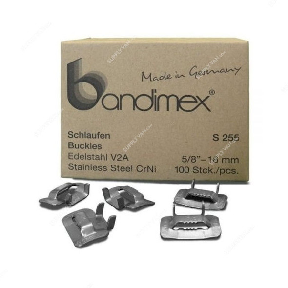 Bandimex Buckle, S-255, 16MM, 100 PCS/Box