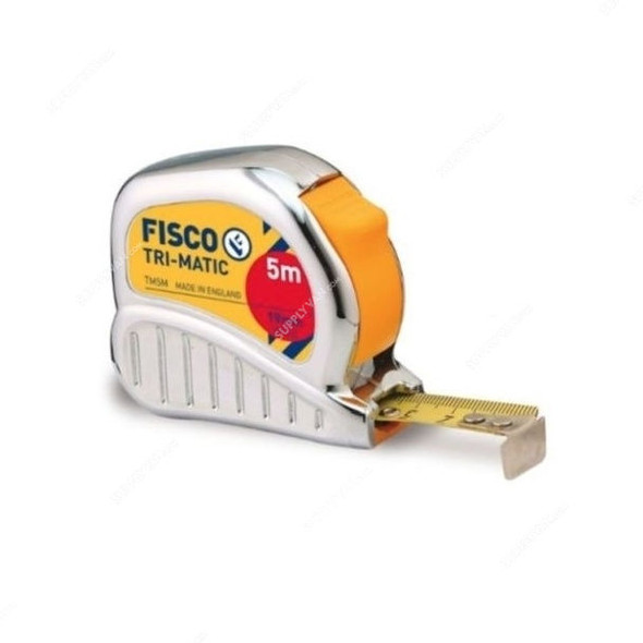 Fisco Measuring Tape, TM5ME, Tri-Matic, 5 Mtrs x 19MM