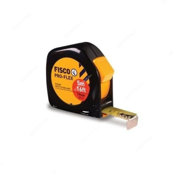 Fisco Measuring Tape, PZ5ME, Pro-Flex, 5 Mtrs x 19MM