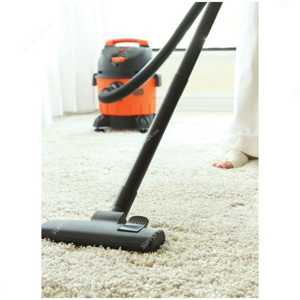 Black and Decker Wet and Dry Vacuum Cleaner, WDBD10-B5, 1200W, 10L, Orange and Black