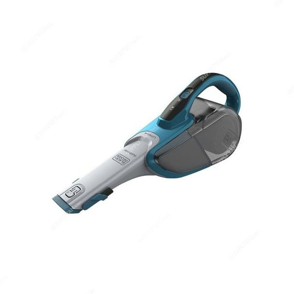 Black and Decker Cordless Vacuum Cleaner, DVJ320J-B5, 21.6Wh, 0.6L, Green and Grey