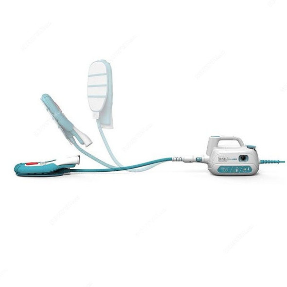 Black and Decker Steam Cleaner W/ SteaMitt Pro, FSH10SMP-B5, Plastic, Blue and White