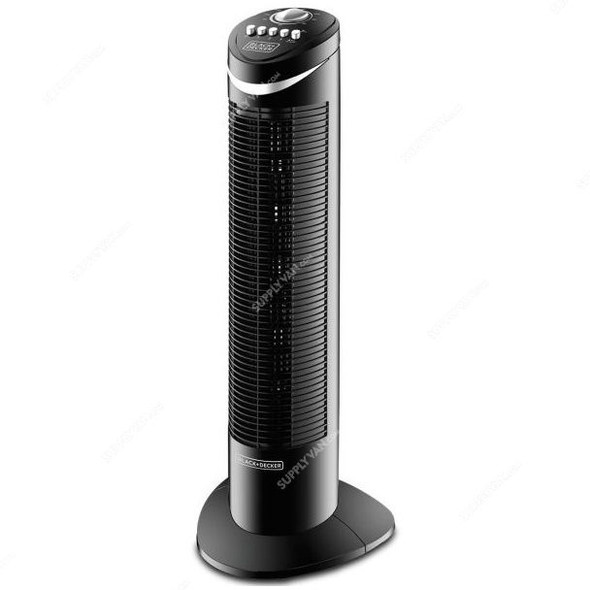 Black and Decker Tower Fan, TF50-B5, 50W, Black