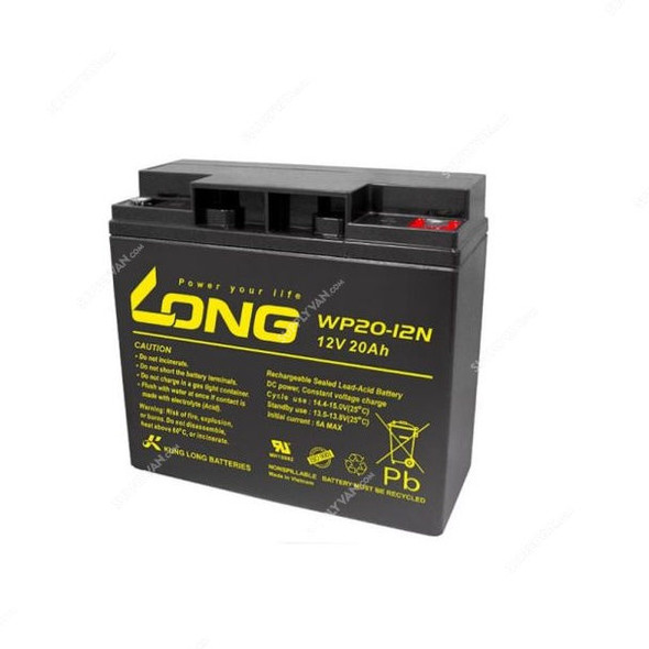 Long Valve Regulated Lead Acid Battery, WP20-12NE, 12V, 20A