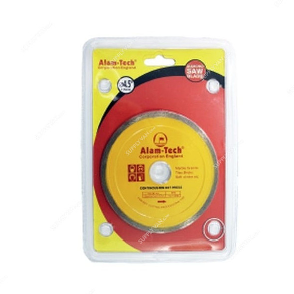 Alam-Tech Diamond Saw Blade, ADCR4-5, Continuous Rim, 4.5 Inch