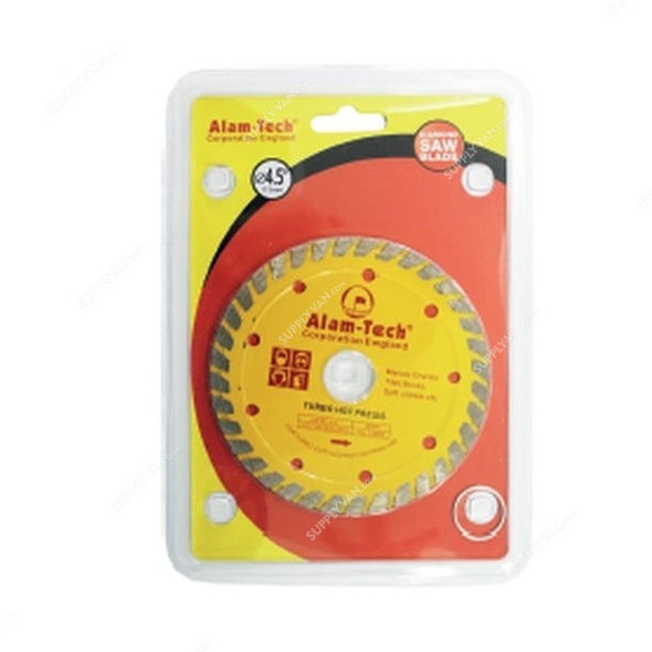 Alam-Tech Diamond Saw Blade, ADT4-5, Turbo, 4.5 Inch