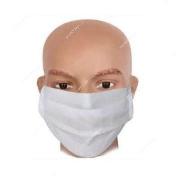 Hotpack Paper Face Mask, FMP, White, PK100