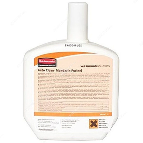 Rubbermaid Auto Toilet Sanitizer Refill, 300ML, White