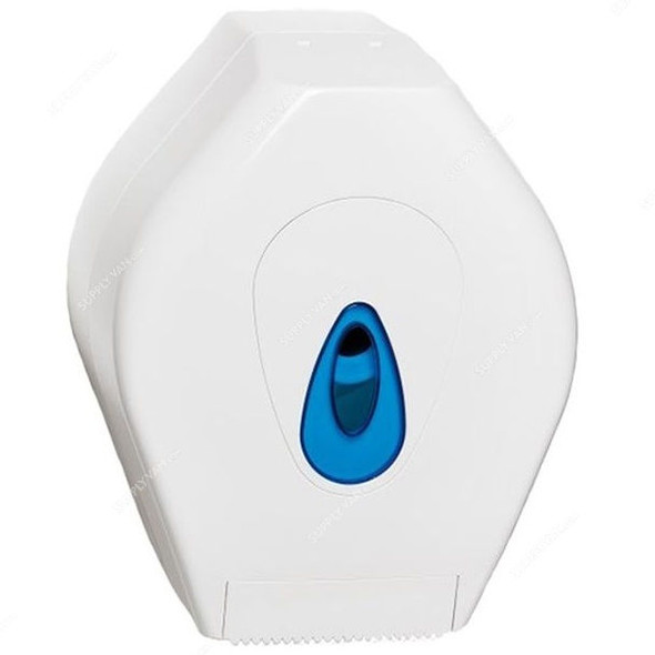 Intercare Toilet Roll Dispenser, Plastic, Mini Jumbo, White