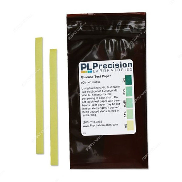 Precision Glucose Test Paper, 170, 102 x 6MM, PK40