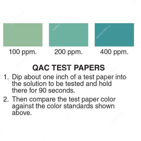 Precision QAC Test Paper, 106, 200ppm, 48 x 6MM, PK100