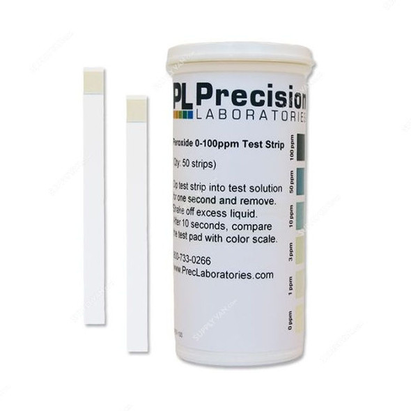 Precision Peroxide Test Strip, PER-100, 100ppm, 64 x 5MM, PK50