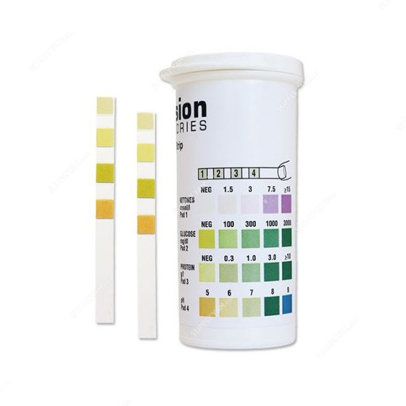 Precision Urine Analysis Test Strip, MUT, 64 x 5MM, PK50