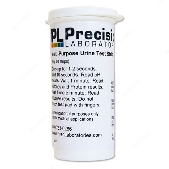Precision Urine Analysis Test Strip, MUT, 64 x 5MM, PK50