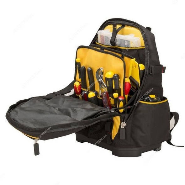 Stanley Tool Backpack, 1-95-611, Fatmax, 2.21 Liters, Black and Yellow