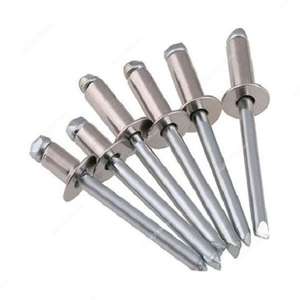 Blind Rivet, ASSBR4-0X19-0, Stainless Steel, 4 x 19MM, 500 Pcs/Pack