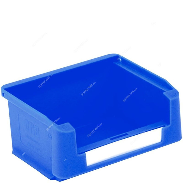 Bito Storage Bin With Pick Opening, SK1095, Polypropylene, 0.25 Ltrs Capacity, 102MM Width x 85MM Length, Blue, 60 Pcs/Pack