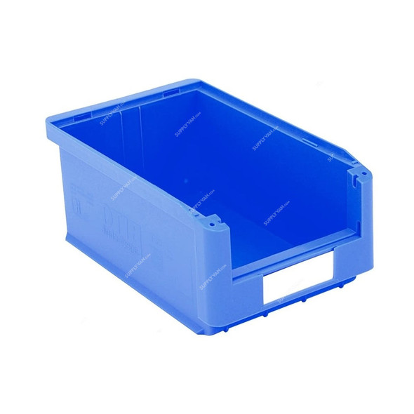 Bito Storage Bin With Pick Opening, SK3521, Polypropylene, 210MM Width x 350 Length, 7.5 Ltrs Capacity, Blue, 5 Pcs/Pack