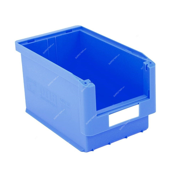 Bito Storage Bin With Pick Opening, SK3522, Polypropylene, 10.5 Ltrs Capacity, 210MM Width x 350MM Length, Blue, 10 Pcs/Pack