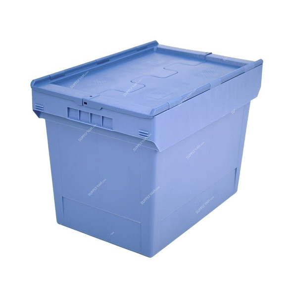 Bito Attached Lid Container, MBD64421, Polypropylene, 74 Ltrs, 610 x 400MM, Light Blue