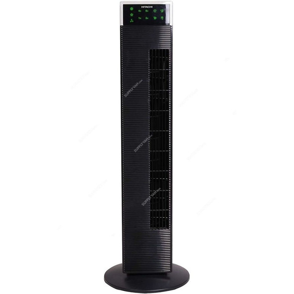 Hitachi Tower Fan With Remote Control, ESPT2000R, 65W, 220-240VAC, Black