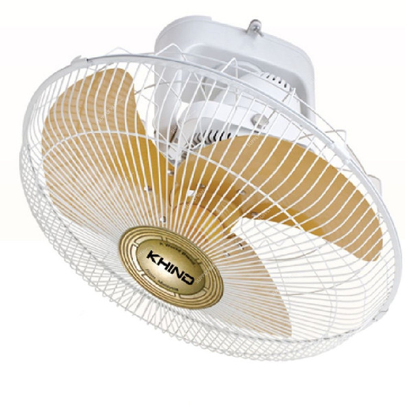 Khind Wall Mounted Fan, AF1603, 220-240V, 55W, 16 Inch, Gold