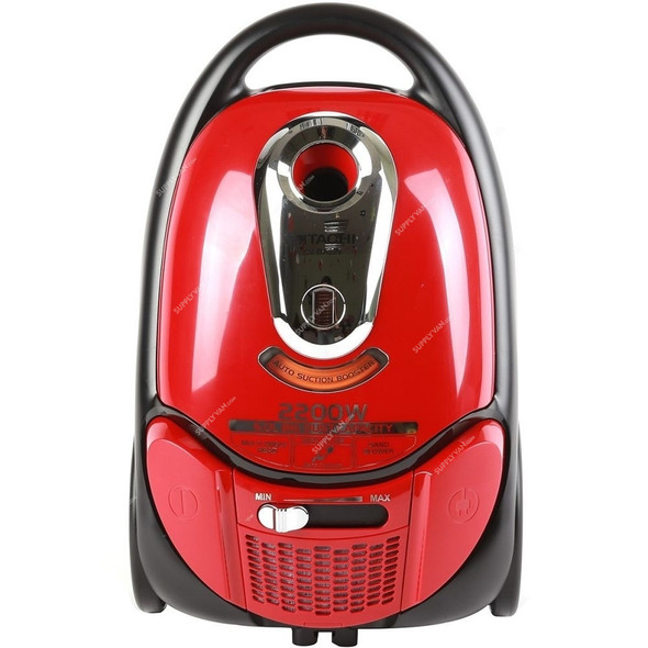 Hitachi Vacuum Cleaner, CVBA22, 2200W, 6 Ltrs, Red and Black