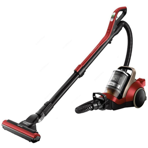 Hitachi Power Boost Cyclonic Vacuum Cleaner, CVSC230V, 2300W, 2 Ltrs, Deep Red