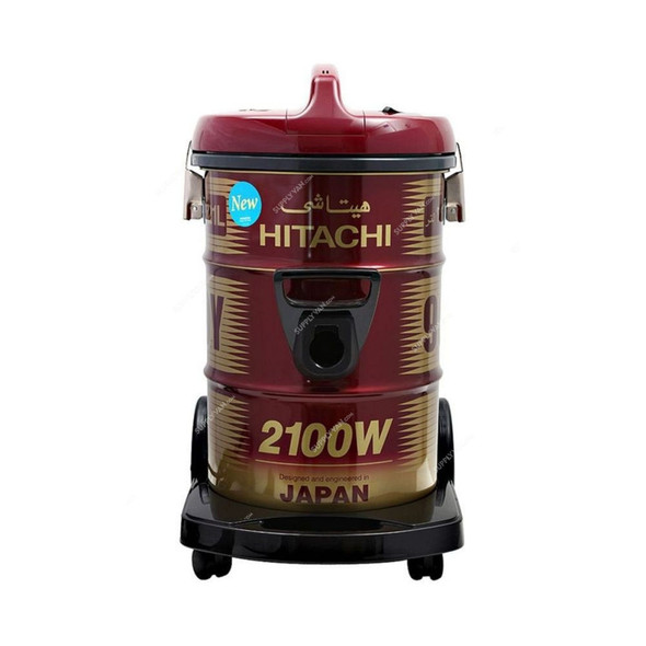Hitachi Vacuum Cleaner, CV960Y24CBSPG-SWR-SBK, 2100W, 21 Ltrs, Red and Gold