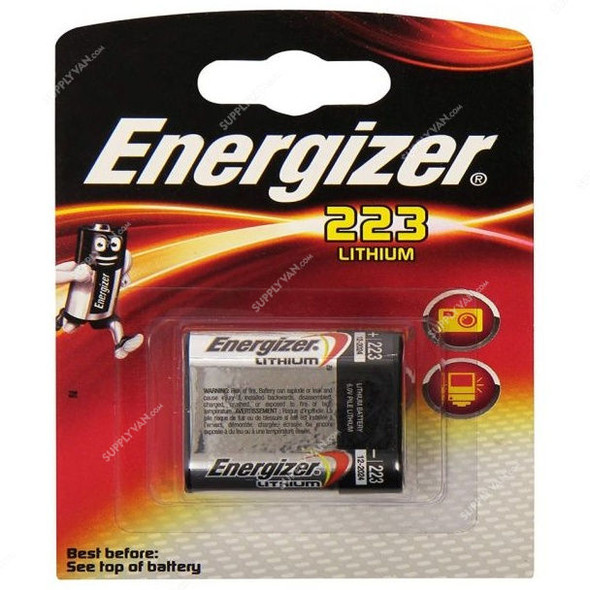 Energizer Lithium Battery, CRP2P-223, 1100mAh, 6V