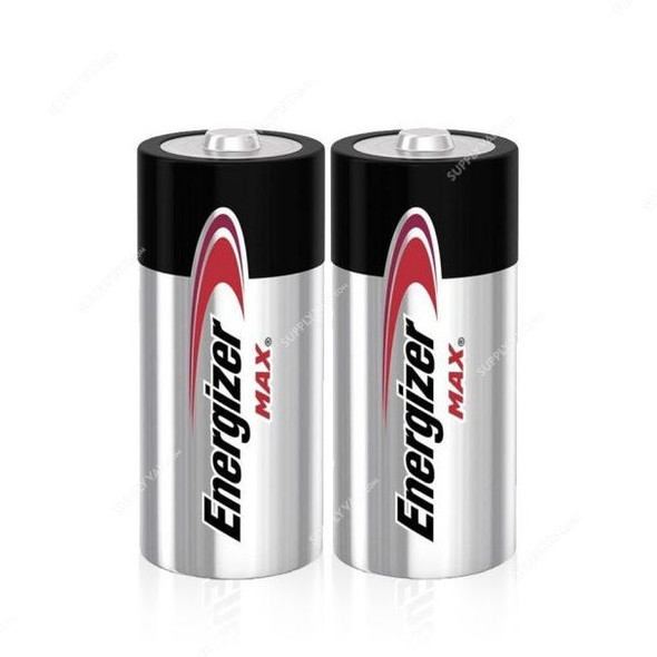 Energizer Alkaline Battery, LR20-D, 1.5V, 2 Pcs/Pack