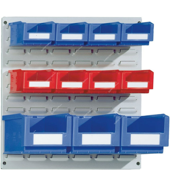 Bito Louvered Panel With Pick Bins, SK-SET2, 11 Bins, 495 x 457MM, Blue